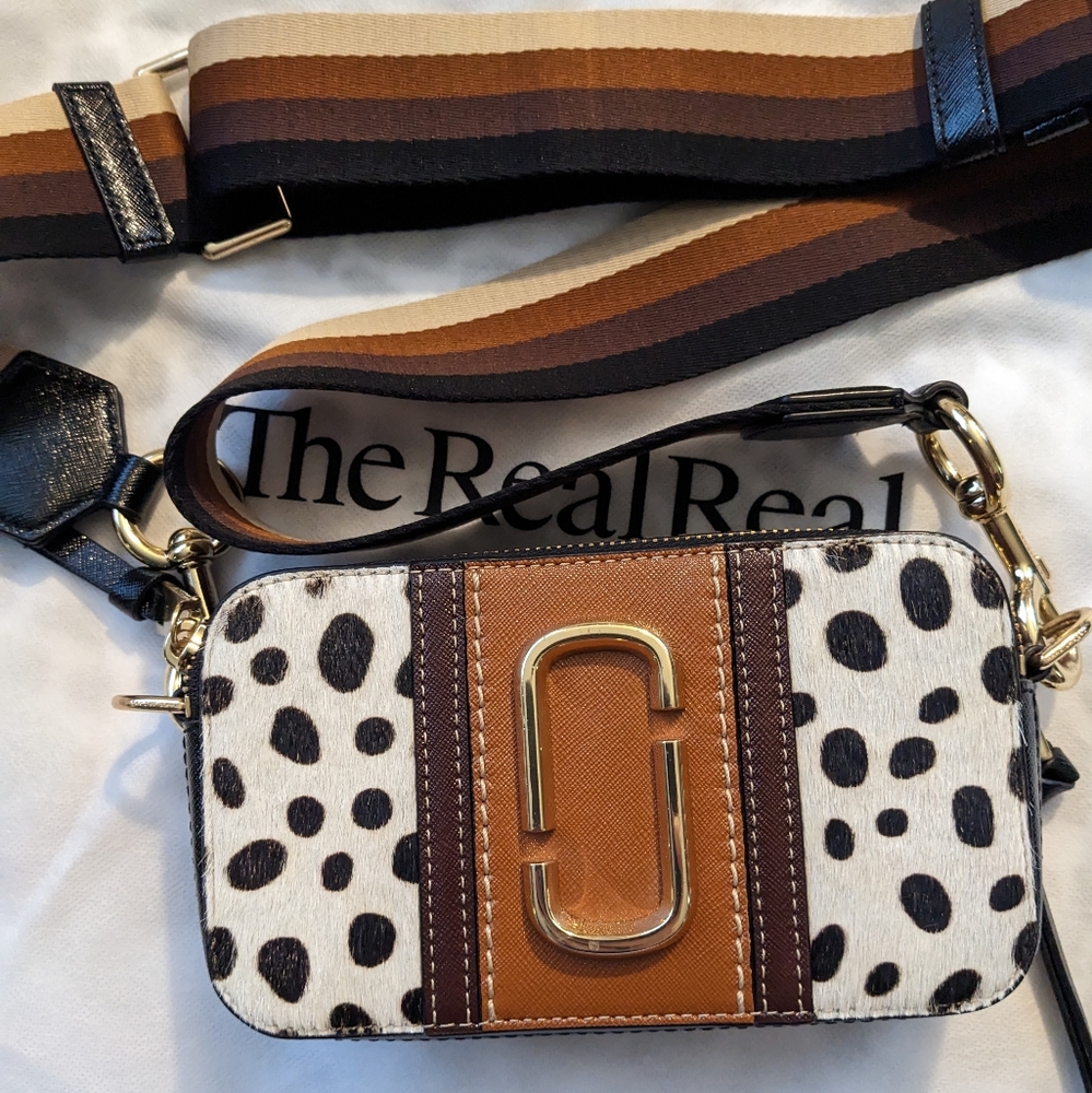 Rare Authentic Marc Jacobs Snapshot Dalmatian spots crossbody leopard